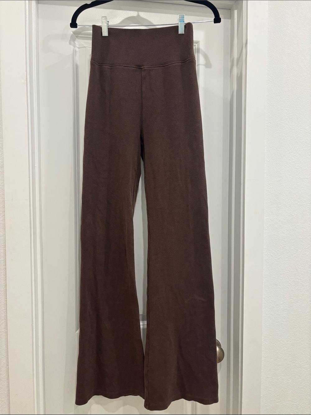 nuuds ribbed wide leg lounge pants